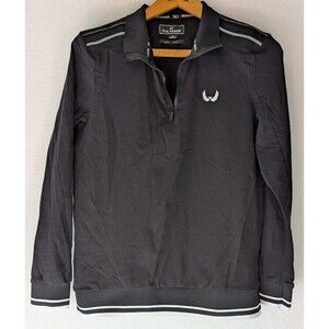 Nick Danger Pullover Sweater Men's Size S Small Black 1/4 Zip (900m)